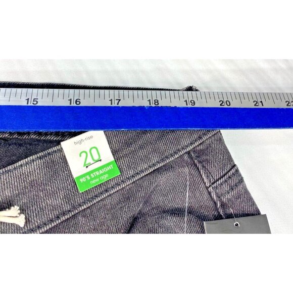 Re generation Jeans Womens Size 20 Black Denim Stretch 90'Straight New Pockets - Picture 5 of 8